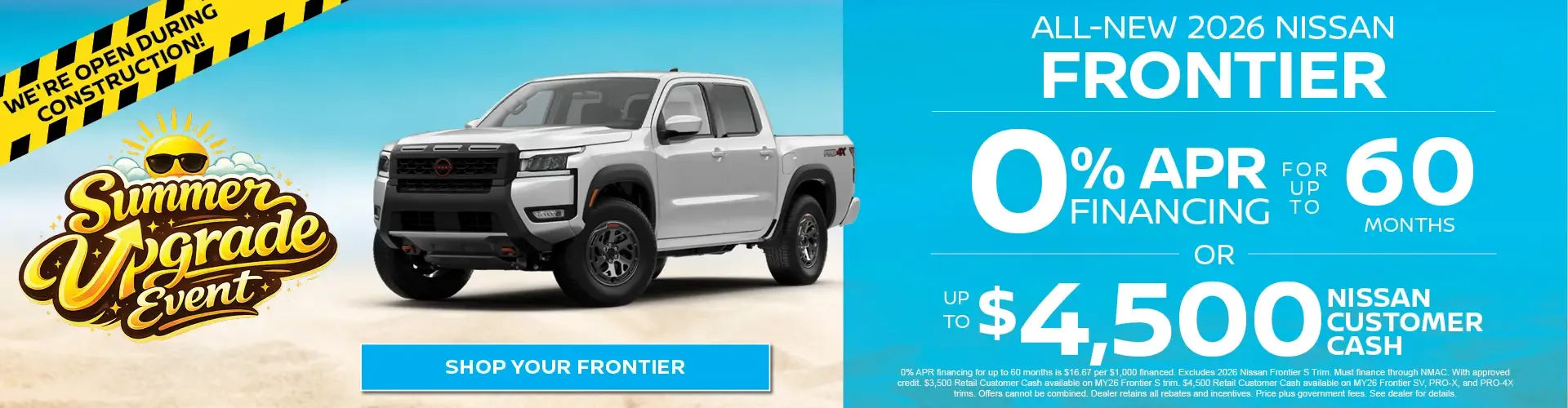 New 2026 Nissan Frontier Special